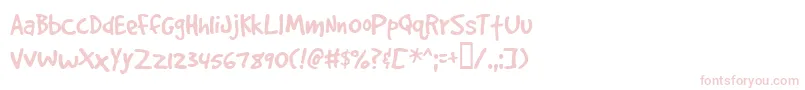 Gooddogplain Font – Pink Fonts on White Background