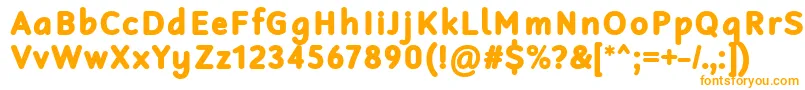RobagaRoundedBlack Font – Orange Fonts on White Background