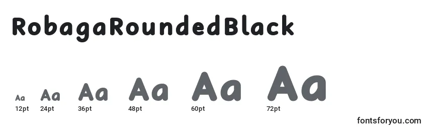 RobagaRoundedBlack Font Sizes
