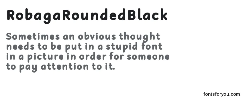Review of the RobagaRoundedBlack Font