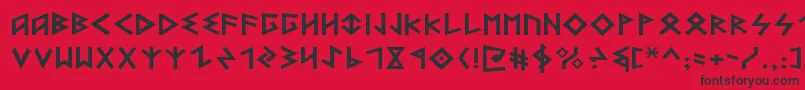 Lisätietoja HeorotExpanded-fontista HeorotExpanded-fontti – mustat fontit punaisella taustalla