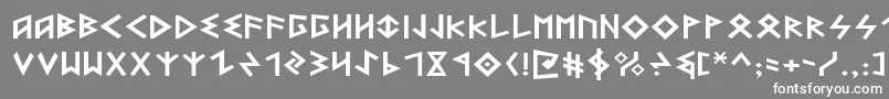 HeorotExpanded Font – White Fonts on Gray Background