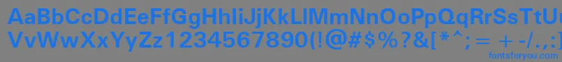 UniversРџРѕР»СѓР¶РёСЂРЅС‹Р№ Font – Blue Fonts on Gray Background