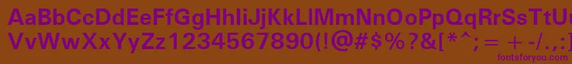 UniversРџРѕР»СѓР¶РёСЂРЅС‹Р№ Font – Purple Fonts on Brown Background