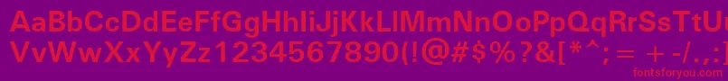 フォントUniversРџРѕР»СѓР¶РёСЂРЅС‹Р№ – 紫の背景に赤い文字