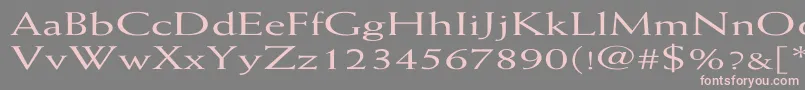 WeissEx Font – Pink Fonts on Gray Background