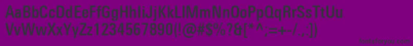 fuente UniversNextProMediumCondensed – Fuentes Negras Sobre Fondo Morado