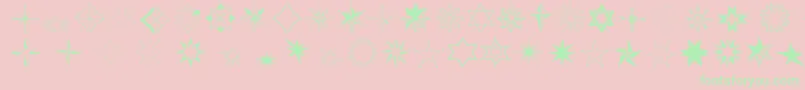 Starstwo Font – Green Fonts on Pink Background