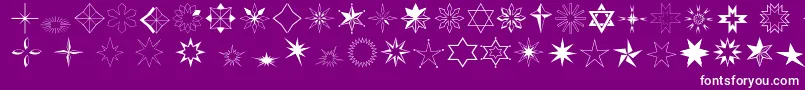 Starstwo Font – White Fonts on Purple Background