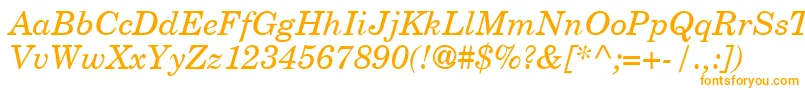 フォントNewYearbookItalic – オレンジのフォント