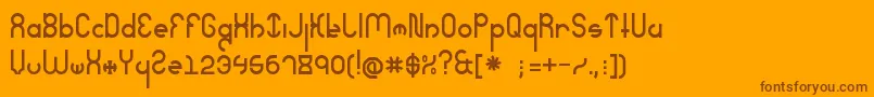 SeverelyExtreme Font – Brown Fonts on Orange Background