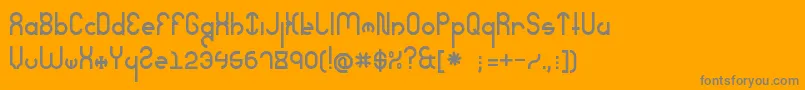 SeverelyExtreme Font – Gray Fonts on Orange Background