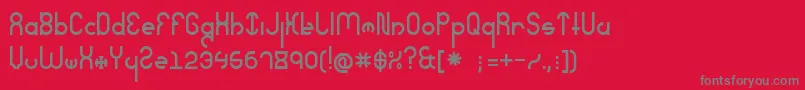 SeverelyExtreme Font – Gray Fonts on Red Background