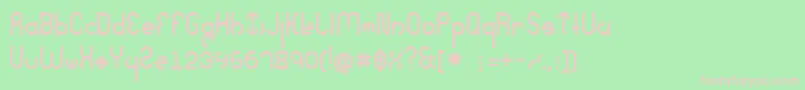 SeverelyExtreme Font – Pink Fonts on Green Background