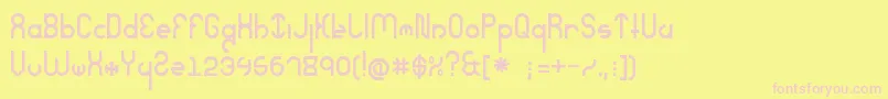 SeverelyExtreme Font – Pink Fonts on Yellow Background