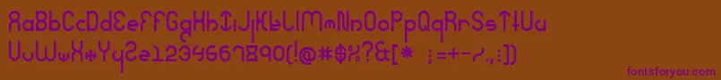 Шрифт SeverelyExtreme – фиолетовые шрифты на коричневом фоне