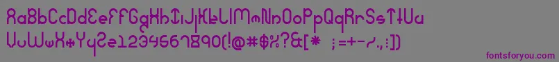 Шрифт SeverelyExtreme – фиолетовые шрифты на сером фоне