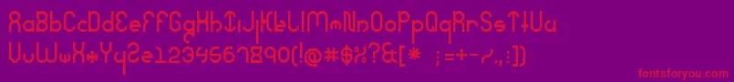 SeverelyExtreme Font – Red Fonts on Purple Background