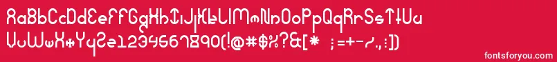 SeverelyExtreme Font – White Fonts on Red Background