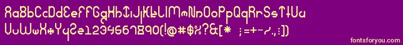 SeverelyExtreme Font – Yellow Fonts on Purple Background