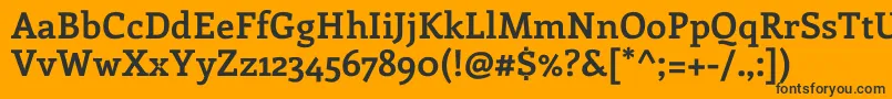 EnriquetaBold Font – Black Fonts on Orange Background