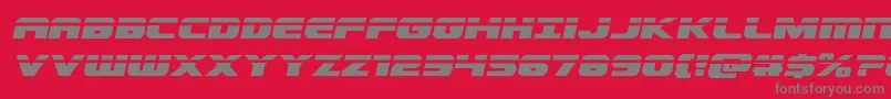 Dekarangerlaserital Font – Gray Fonts on Red Background