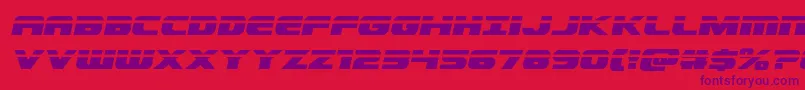 Dekarangerlaserital Font – Purple Fonts on Red Background