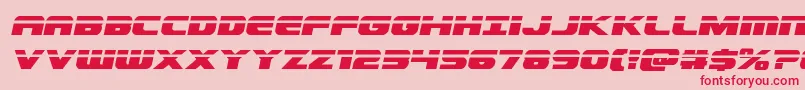 Шрифт Dekarangerlaserital – красные шрифты на розовом фоне