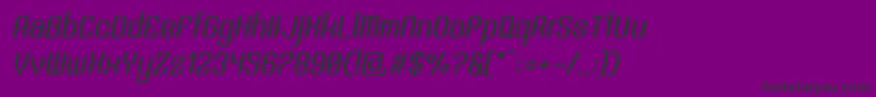 SntAnouvongBoldRegularItalic Font – Black Fonts on Purple Background