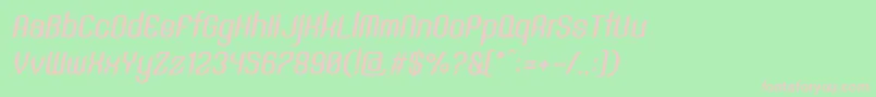 SntAnouvongBoldRegularItalic-Schriftart – Rosa Schriften auf grünem Hintergrund