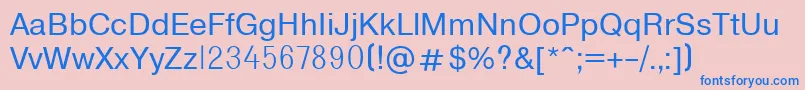 Шрифт T1131 – синие шрифты на розовом фоне