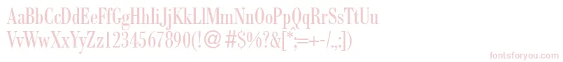 BodocondbNormal Font – Pink Fonts on White Background