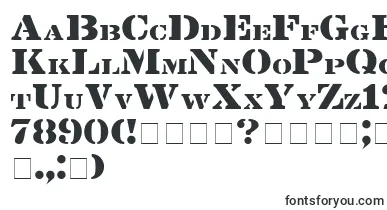 Lintsec font – stencil Fonts