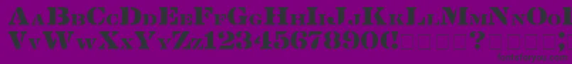 Lintsec-fontti – mustat fontit violetilla taustalla