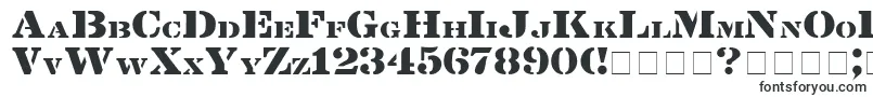 Шрифт Lintsec – трафаретные шрифты