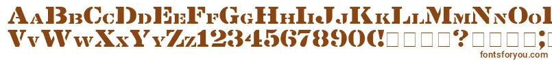 Lintsec Font – Brown Fonts on White Background