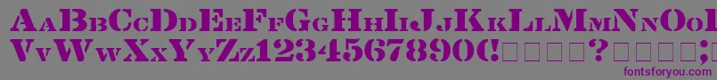 Lintsec Font – Purple Fonts on Gray Background