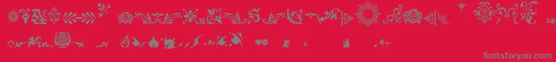 Fts3 Font – Gray Fonts on Red Background