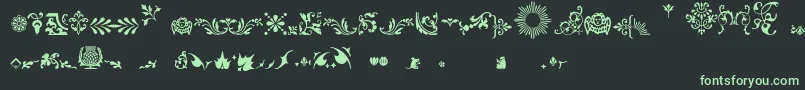 Fts3 Font – Green Fonts on Black Background