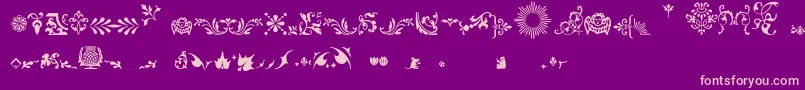 Fts3 Font – Pink Fonts on Purple Background