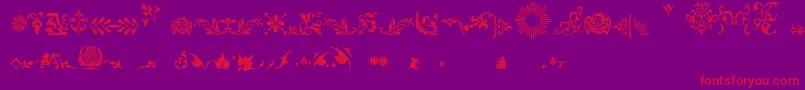 Fts3 Font – Red Fonts on Purple Background