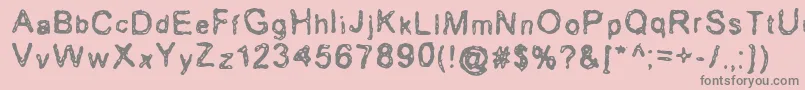 Erozion Font – Gray Fonts on Pink Background