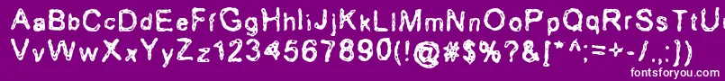 Erozion Font – White Fonts on Purple Background