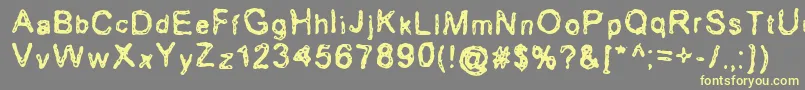 Erozion Font – Yellow Fonts on Gray Background