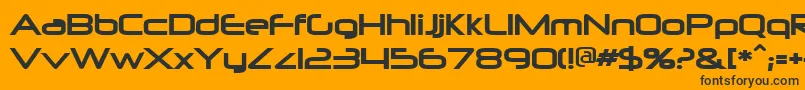 Neuropolitical Font – Black Fonts on Orange Background