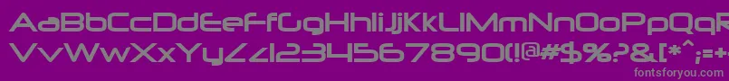 フォントNeuropolitical – 紫の背景に灰色の文字