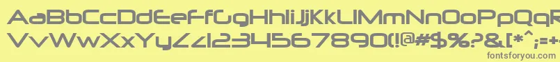 Neuropolitical Font – Gray Fonts on Yellow Background