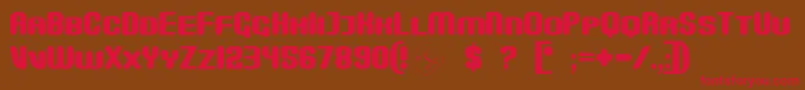 More about Monster Font Monster Font – Red Fonts on Brown Background