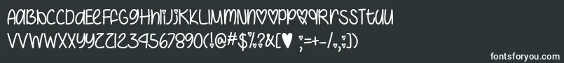 IHeartYouAlwaysOtf Font – White Fonts