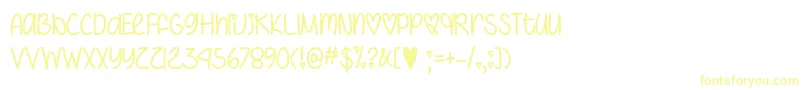IHeartYouAlwaysOtf Font – Yellow Fonts
